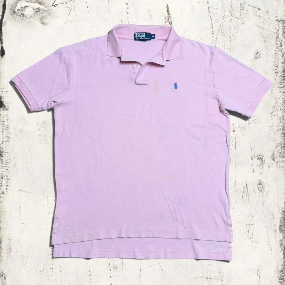 Polo Ralph Lauren Polo Shirt Size M Pink Cotton